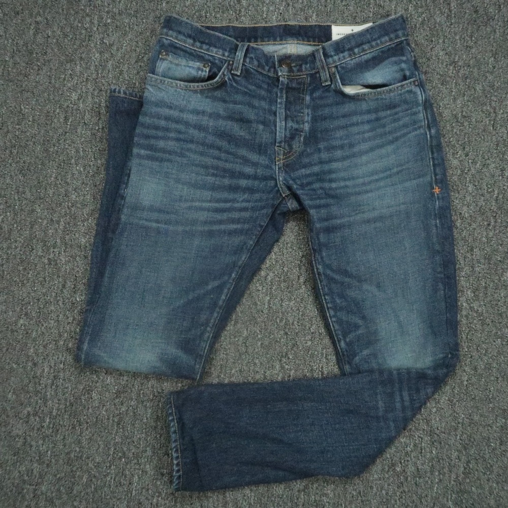 Imogene Willie Jeans Mens 29x32 Blue Charlie 5 Pocket Straight Medium Wash